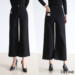 셀* 24FW Cutting denim wide pants (여성)