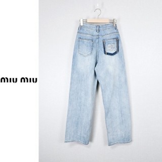 [M] 로크 투톤 연청바지 (여성)