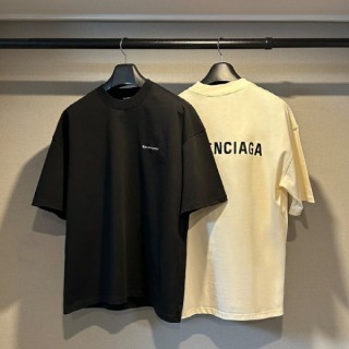 발* 더블 로고 자수 반팔티