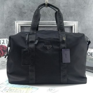 프** 더플백 삼각 로고 트래블 백 블랙 2VC796 2DMH F0002