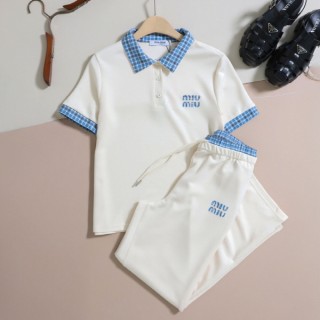 [ m ] 수입 자수 패치 레이어드 플로 반팔 + 팬츠 SET (여성)