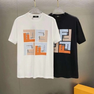 펜* 로고 프린트 라운드 티셔츠