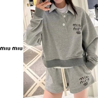 MU 카라맨투맨 반바지 셋업 (여성)