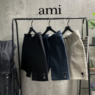 Am 자수 면팬츠