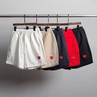 CDG 레드와펜 5부 팬츠