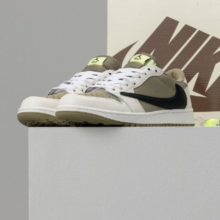 나* 에어조던 1 로우 골프 x Travis Scott 트래비스 스캇 Neutral Olive (남성)