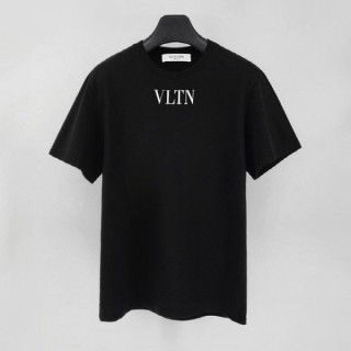 VLTN 레터링로고 코튼 반팔 티셔츠 (남여공용)