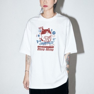 미* 고양이 책 티셔츠 (남여공용)