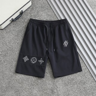 루* 멀티자수로고 코튼 하프팬츠