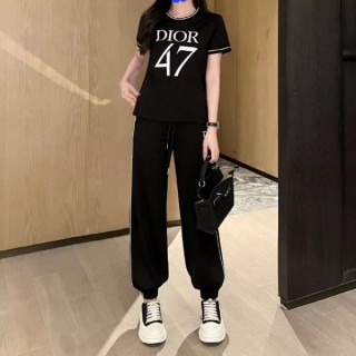 디* 모자이크 오블리크 패턴 팬츠