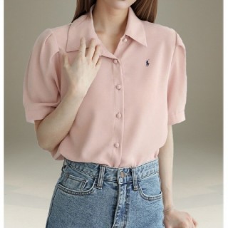 폴* 셔링 퍼프반팔셔츠 (여성)