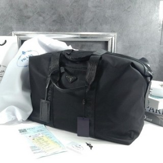 프** 더플백 삼각 로고 트래블 백 블랙 2VC796 2DMH F0002