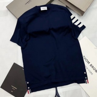 톰* 남성 4바 크루넥 반팔 니트-1358