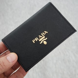 [183번] 프* 사피아노 2단반지갑 블랙
