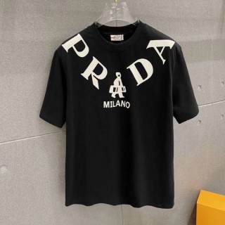 프* 밀라노 빅로고 라운드 티셔츠 커스텀