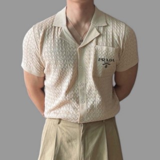 PRD 펀칭 카라 오픈 반팔 가디건