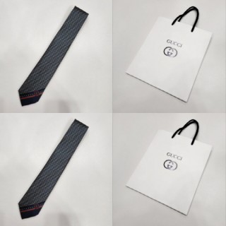 구* 인터로킹 G 사선로고 실크 넥타이