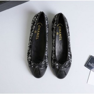 [ C ] 트위드 발레리나 플랫 슈즈 (여성)