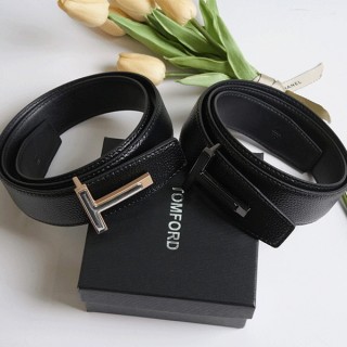 [ T ] T 버클 페블 레더 벨트