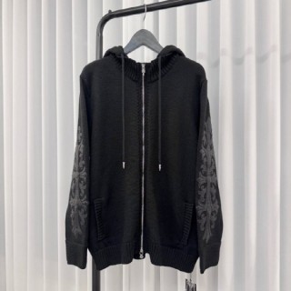 크* 레더 플로랄 패치 후드집업