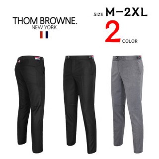 톰* 프리미엄 옆삼선 스판 밴딩 슬랙스