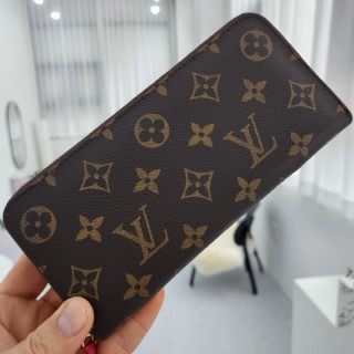 [296번] 모노그램 클레망스 장지갑 (자홍)