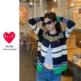 [G] 컬러배색 꽈배기 가디건 (여성)