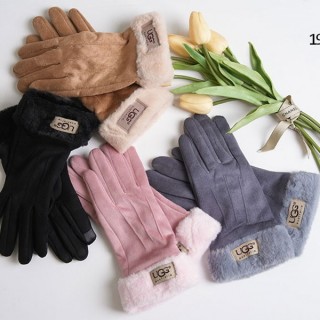 [ U ] 여성용 스웨이드 양털 장갑