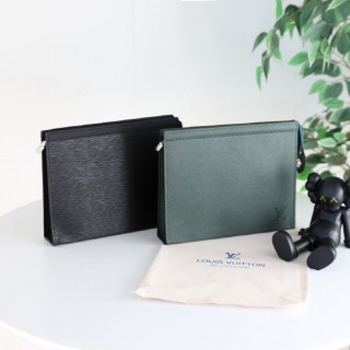 [ L.V ] 수입 포쉐트 보야주 타이가 에피세아 글래시어 클러치