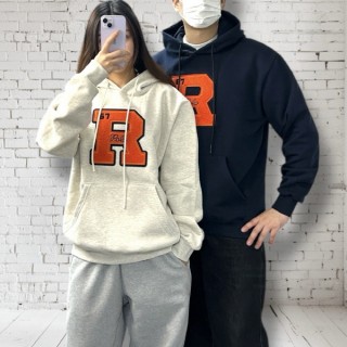 폴* 레터 기모 후드 (남여공용)