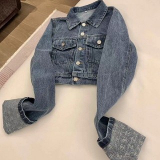 샤* 멀티로고 청 자켓 (여성)