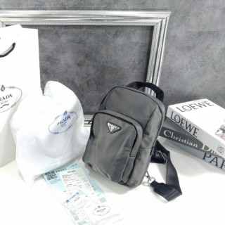 프** 리나일론 및 사피아노 가죽 백팩