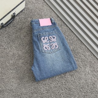 로* 자수패치 와이드 데님진 커스텀 (여성)