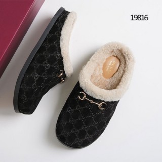 [ G ] GG 스웨이드 뮬 블랙 (여성)