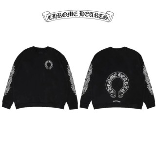 크* 홀스슈 플로랄 맨투맨(블랙) (남여공용)