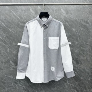 톰* 암밴드 투톤 배색셔츠 커스텀