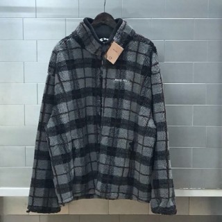 미* 체크 플리스 집업 자켓 (남여공용)