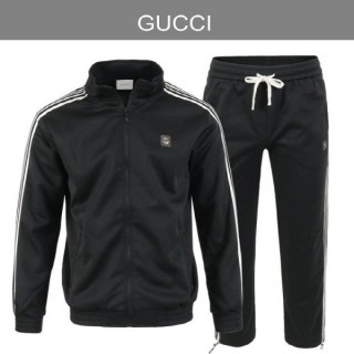 GC 스트라이프 스틸로고 집업 셋업