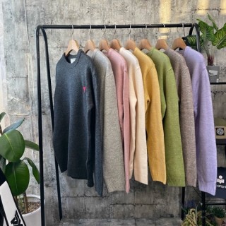 AM 하트 캐시미어 니트