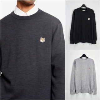 MG 브라운 폭스헤드 베이직 라운드 니트