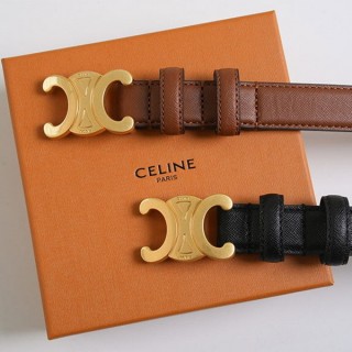 셀* 트리옹프 가죽 금장 벨트