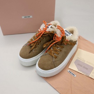 [ M ] 수입 스웨이드와 시어링 스니커즈 (여성)