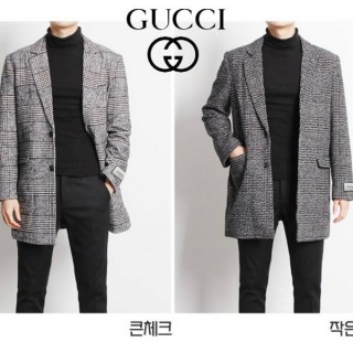 GC 하운드 글렌체크 하프 코트