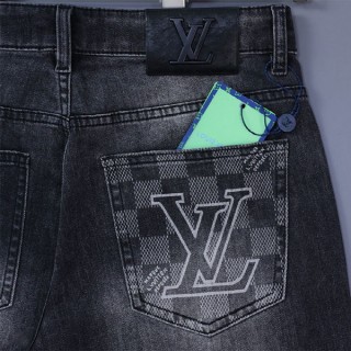루* LV 모노그램 워싱 데님 팬츠