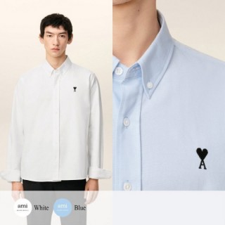 아* 드 꾀흐 블랙 로고 자수 옥스포드 셔츠