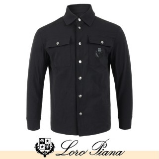 로* 투포켓 자수로고 코튼스판자켓