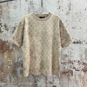 루* 모노그램 풀오버 반팔 니트