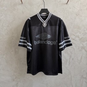 발**** 3B 풋볼 오버사이즈 브이넥 티셔츠