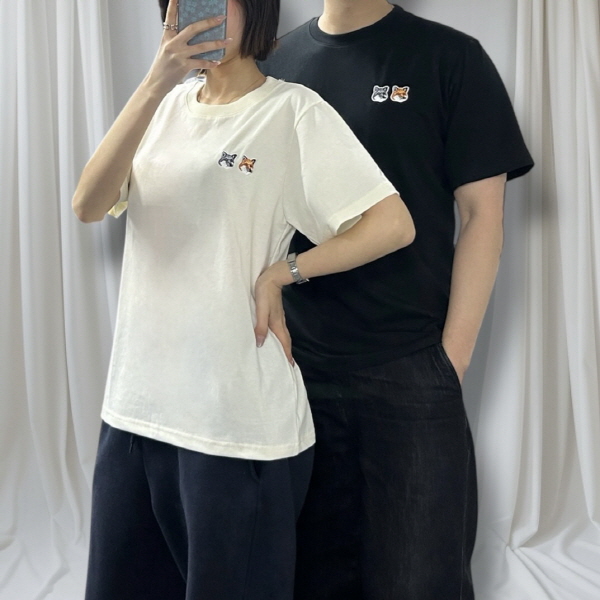 MJ 더블폭스 면 반팔 (남여공용)