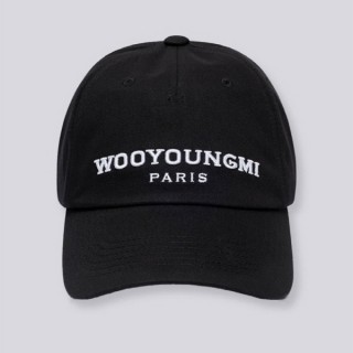 우* 블랙 엠브로이드 자수 볼캡